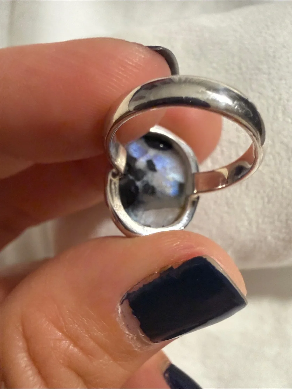 Moonstone 925 sterling silver ring 6